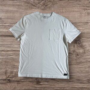 Mens Basic Cream Hollister T-Shirt Short Sleeve Relaxed Fit (100% Cotton)
